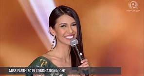 Miss Earth 2015 winner, PH bet Angelia Ong at Q&A portion