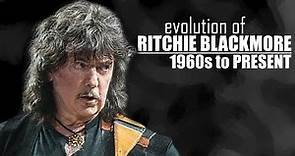 The EVOLUTION of RITCHIE BLACKMORE (1960s to present)