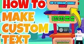 HOW TO MAKE CUSTOM TEXT IN PLS DONATE ROBLOX || USE COLOR RICH TEXT & CUSTOM TEXT COLORS PLS DONATE