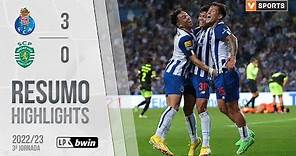 Highlights | Resumo: FC Porto 3-0 Sporting (Liga 22/23 #3)