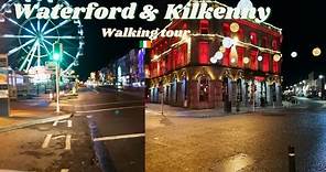 Waterford & Kilkenny City Ireland New Year Walking Tour 4K (HDR 60fps)🇮🇪