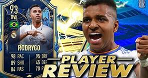 93 TEAM OF THE SEASON RODRYGO PLAYER REVIEW! - TOTS - FIFA 23 Ultimate Team