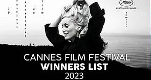 Cannes Film Festival winners list 2023
