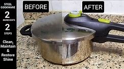 Steel Cookware - Clean, Maintain & Restore Shine in 2 Steps with 2 Ing. | Remove All Types of Stains