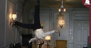 Fred Astaire in the movie scene Royal Wedding (1951).