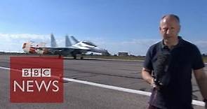 BBC inside airbase where Russia carries out Syria airstrikes - BBC News