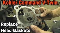 How To Replace The Head Gaskets On A Kohler Command V-Twin Engine