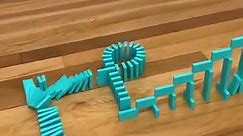 introducing TEAL H5 Domino Creations!!!! 👀😍 (new colors coming soon 😄) #H5dominocreations #H5dominocommunity #dominoes #new #newproducts #dominotricks #chainreaction #dominoesfalling #sneakpeek #teal #bignews | Hevesh5