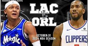 LA Clippers vs Orlando Magic Full Game Highlights | Oct 31 | 2024 NBA Season