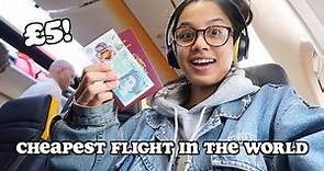i went on the cheapest flight in the world - only £5! | clickfortaz