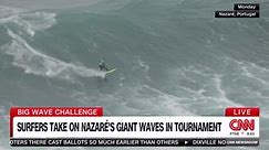 Surfers flock to Nazaré, Portugal for Big Wave Challenge