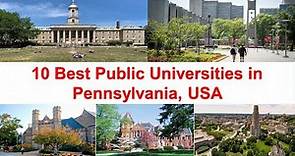 10 Best Public Universities in Pennsylvania, USA New Ranking | University of Pittsburgh