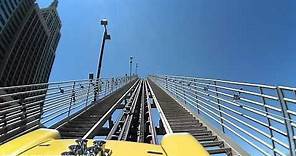 The Roller Coaster (HD POV) New York, New York Hotel & Casino Las Vegas