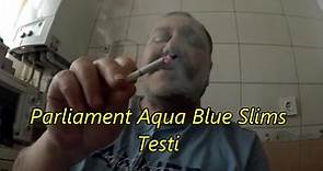 Parliament Aqua Blue Slims Testi...