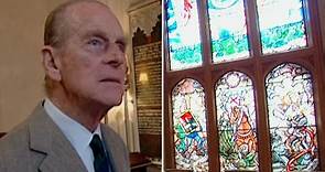 Prince Philip gives guided tour of private chapel at Windsor that will be his final resting place