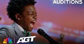 D'Corey Johnson: 11-Year-Old Covers "Open Arms" By Journey | Auditions | AGT 2023