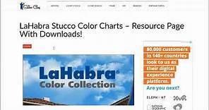 LaHabra Stucco Color - Where To Find Downloadable Files