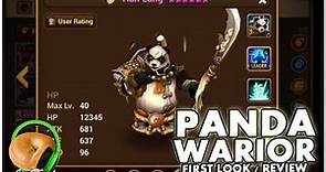 SUMMONERS WAR : Panda Warriors First Look / Review (wind, water, fire, light, dark)