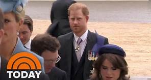 Prince Harry arrives at King Charles III’s coronation