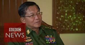 Myanmar's army chief 'expects a fair election' - BBC News
