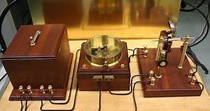 Heinrich Rudolf Hertz and Guglielmo Marconi replica