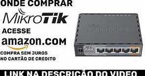 ROTEADOR GIGABIT ETHERNET MIKROTIK RB760IGS PORTA SFP FIBRA DIRETO NO SITE DA AMAZON.COM