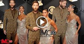 Calvin Harris & His Wife Vick Hope Make their Red Carpet Debut at the Grammys 2024