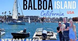 Balboa Island 🌴 Newport Beach California 😎 Walking Path - Ferry Ride - Frozen Bananas