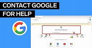 How To Contact Google For Support