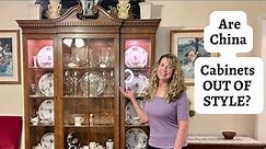 Are China Cabinets Out Of Style? | Tour My China Cabinet | Explore China Cabinet Makeovers