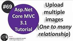 (#69) Upload multiple images in asp net core | One to Many relationship in ef core | Image gallery
