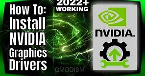 How to Properly Install NVIDIA Drivers - Manual Install Explained | Windows 10 (2022 Working)