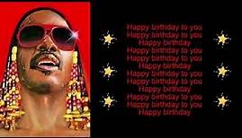 Happy Birthday - Stevie Wonder (Lyrics)
