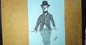 Como dibujar a Charles Chaplin sencillo, How to draw Charles Chaplin, Como desenhar Chaplin