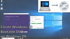 Create Windows 10 Bootable DVD on Windows 10