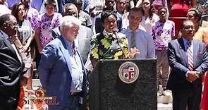 George Lucas and wife Mellody Hobson speak on Lucas Museum of Narrative Art opening in South L.A.