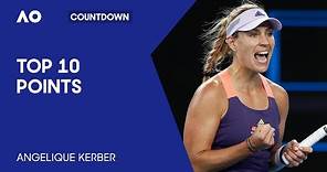 Angelique Kerber's Top 10 Points | Australian Open
