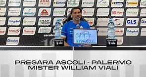 Mister William Viali | Pregara Ascoli-Palermo | Ascoli Calcio