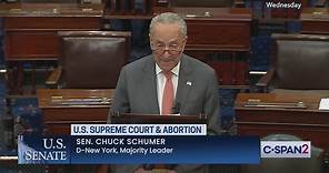 U.S. Senate-Senator Schumer on the Supreme Court and
