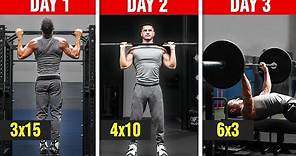 The Best 3-Day Workout Split for Muscle Growth (Full Program)