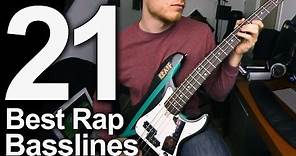 21 Best Rap Basslines