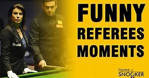 Some funny moments with snooker referees