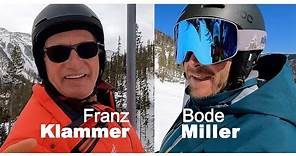 Skiing with Franz Klammer and Bode Miller