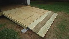 How to Build a Large, Simple Wooden Shed/Garage Ramp