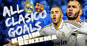 Karim Benzema | ALL El Clásico GOALS vs Barcelona!