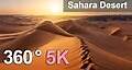 Sahara Desert, Algeria. Aerial 360 video in 5K