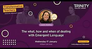 The what, how and when of dealing with Emergent Language