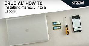 How to install Crucial® RAM in a laptop: 10 easy steps