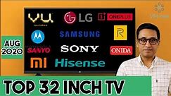 BEST 32 INCH SMART TV INDIA 🇮🇳 COMPARISON BETWEEN 12 TV's ⚡⚡ August 2020