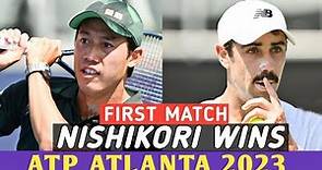 Kei Nishikori 錦織圭 vs Thompson Full Highlights - Atlanta Open 2023 Tennis